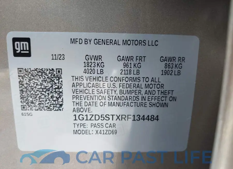 1G1ZD5STXRF134484# 9