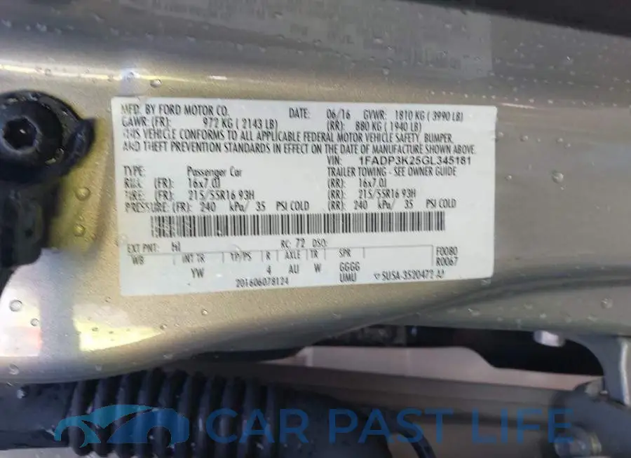 1FADP3K25GL345181# 9