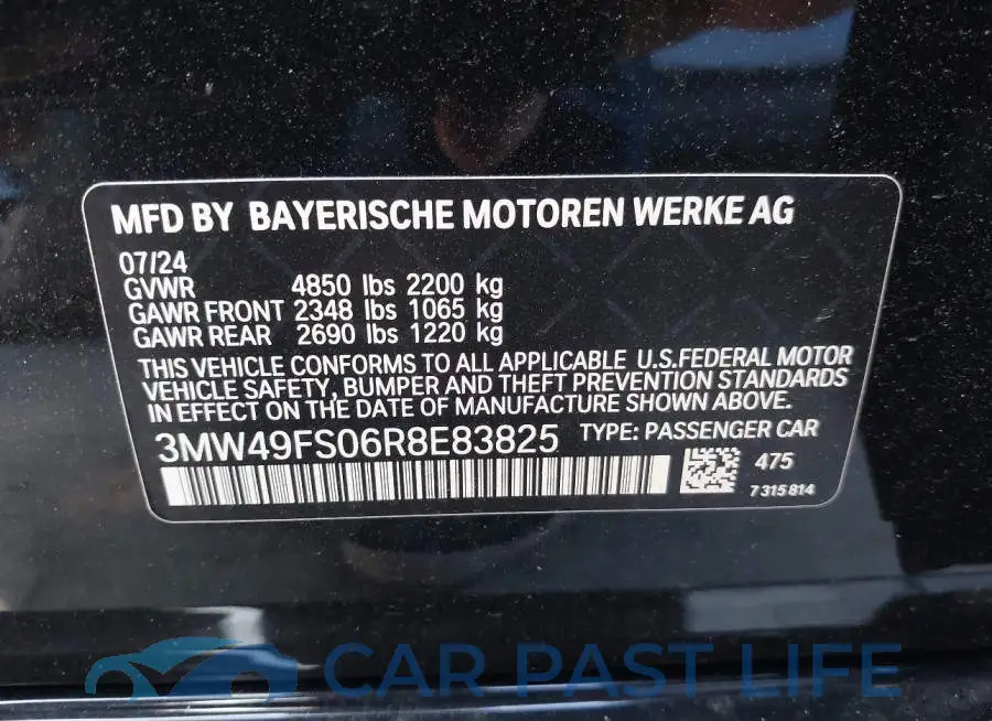 3MW49FS06R8E83825# 9
