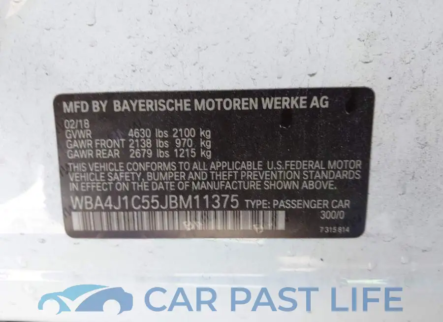 WBA4J1C55JBM11375# 9