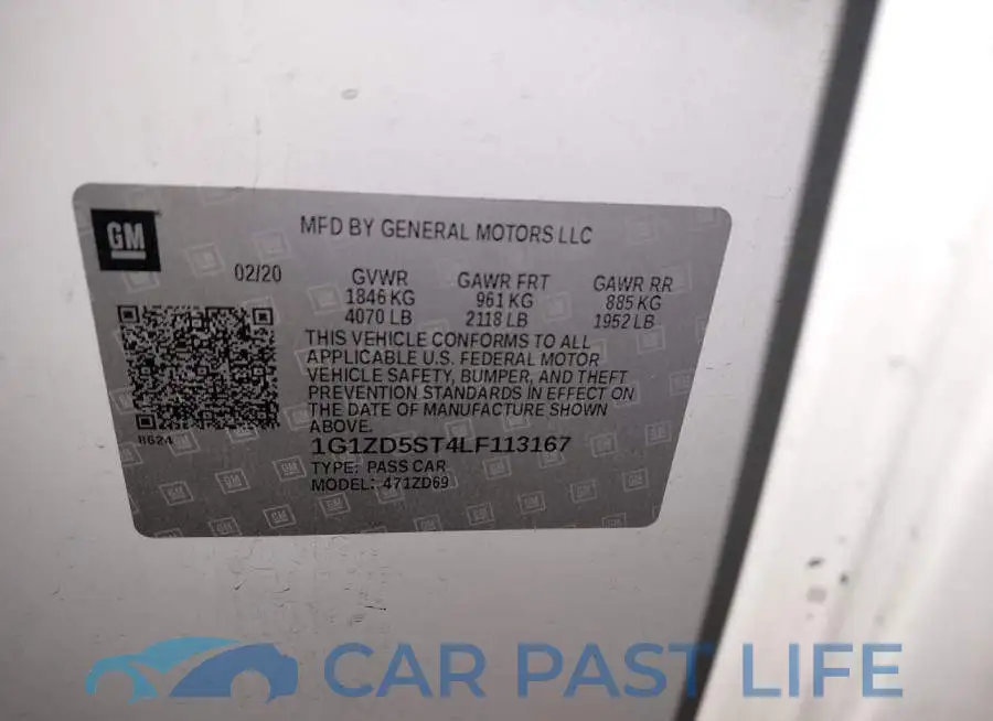 1G1ZD5ST4LF113167# 9