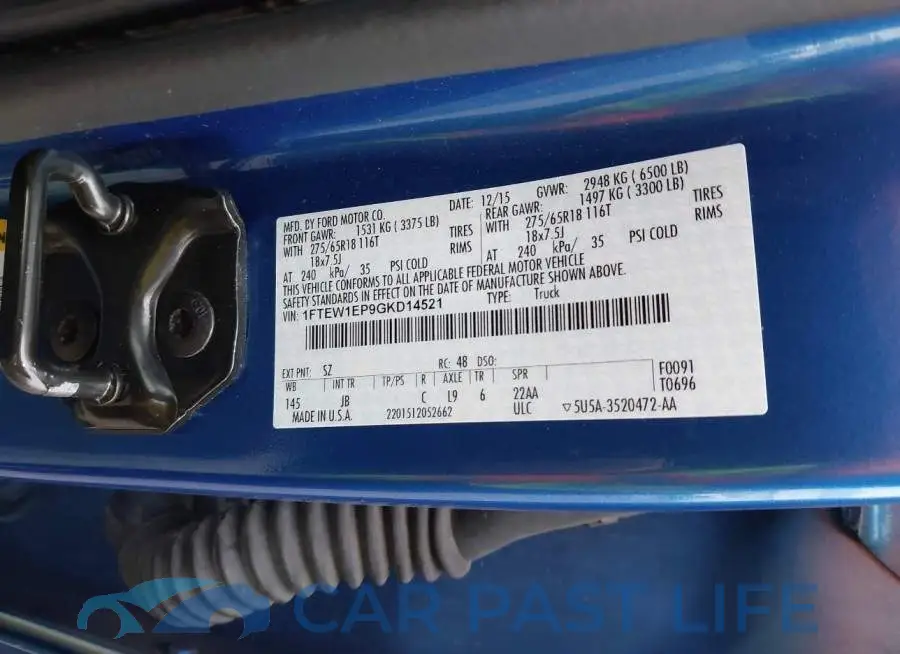 1FTEW1EP9GKD14521# 9