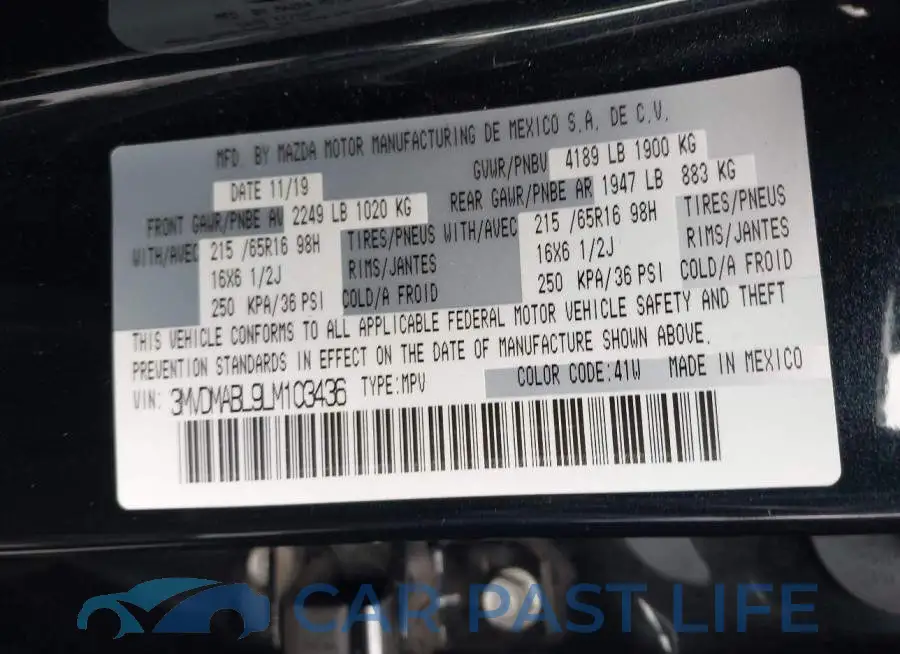 3MVDMABL9LM103436# 9