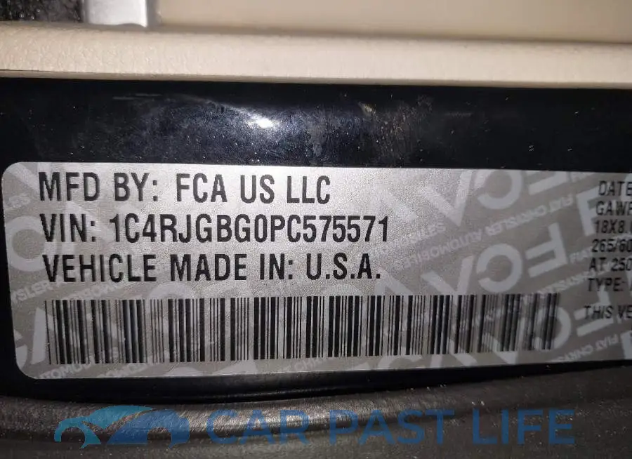 1C4RJGBG0PC575571# 9