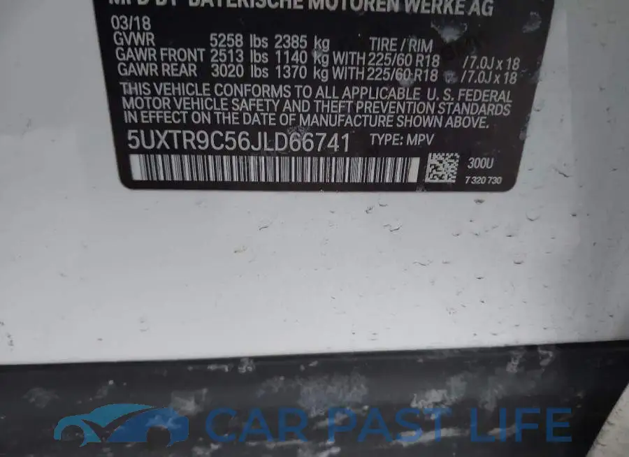 5UXTR9C56JLD66741# 9