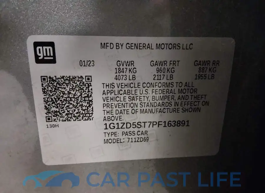 1G1ZD5ST7PF163891# 9