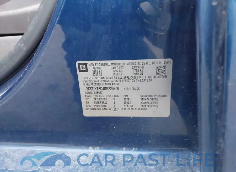 3GCUKTEC4GG329306# 9