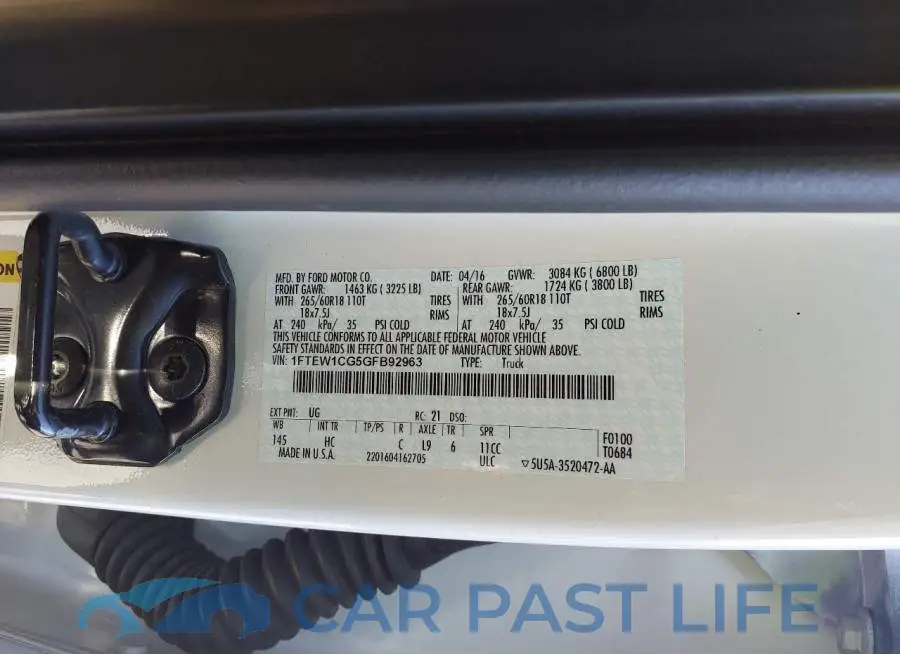1FTEW1CG5GFB92963# 9
