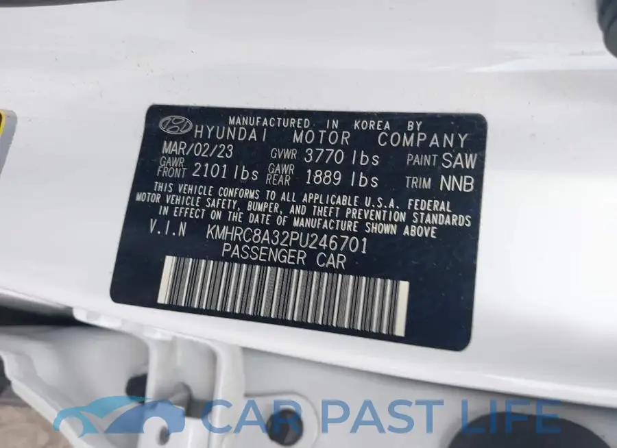KMHRC8A32PU246701# 9