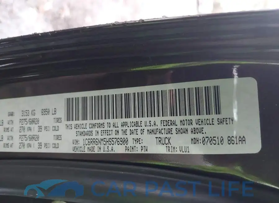 1C6RR6NM5HS576900# 9