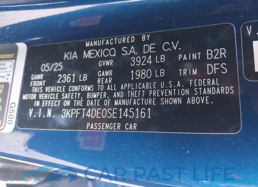 3KPFT4DE0SE145161# 9