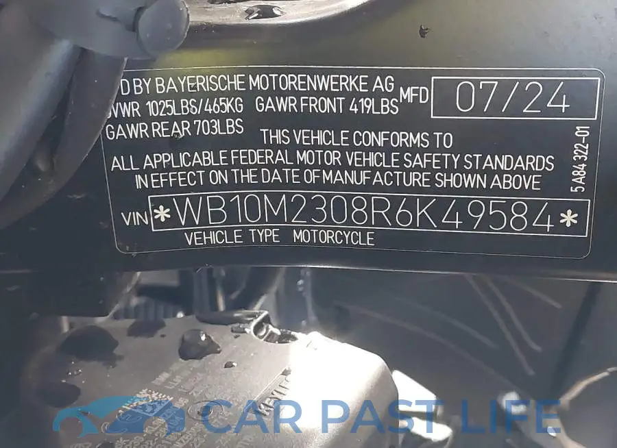 WB10M2308R6K49584# 10