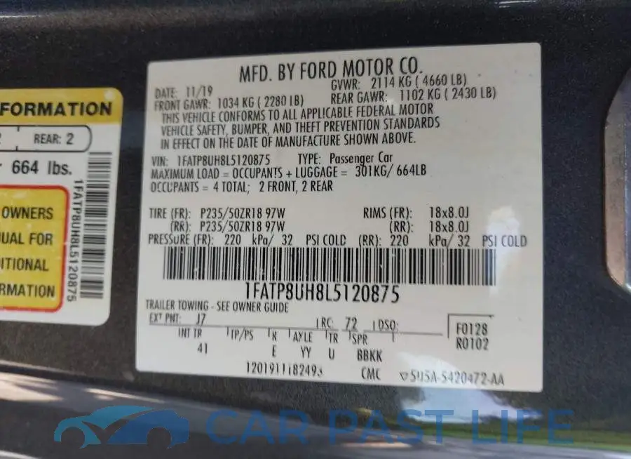 1FATP8UH8L5120875# 9