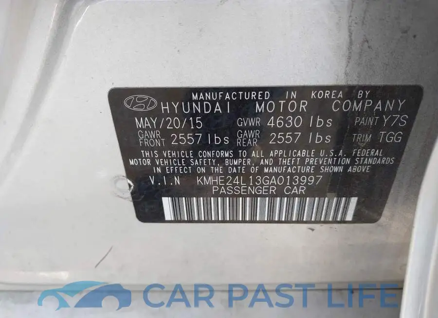 KMHE24L13GA013997# 9