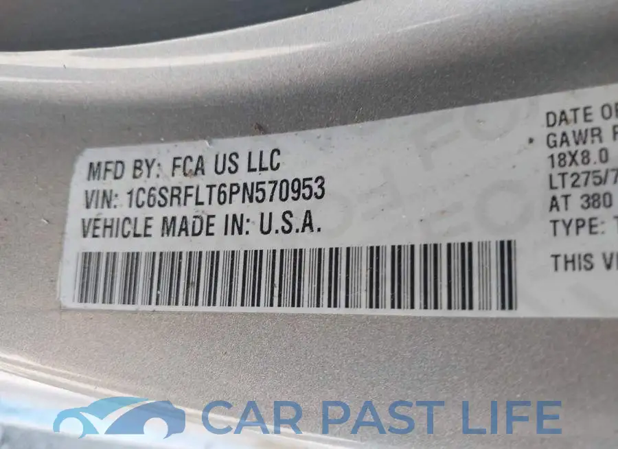 1C6SRFLT6PN570953# 9