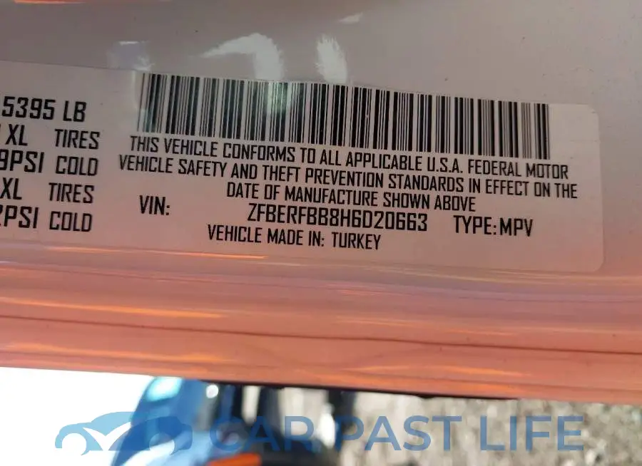 ZFBERFBB8H6D20663# 9