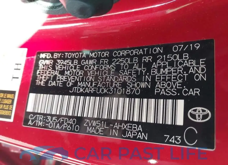 JTDKARFU0K3101870# 9