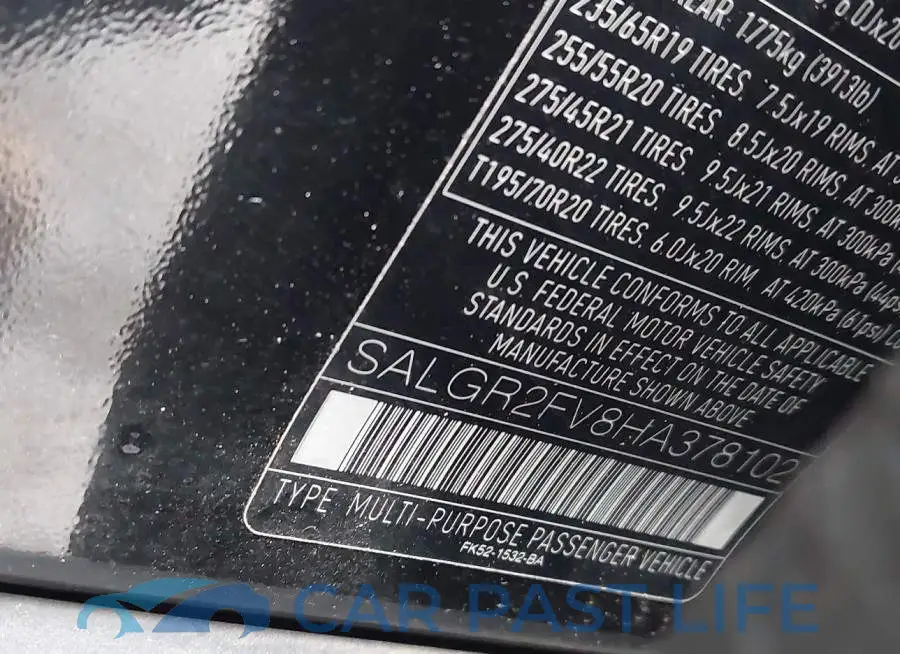 SALGR2FV8HA378102# 9