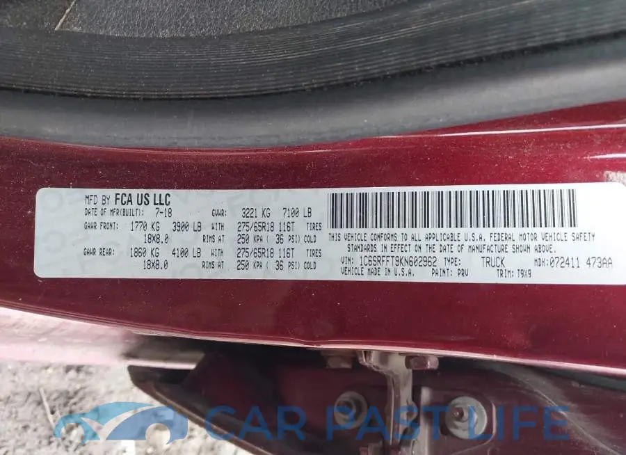 1C6SRFFT9KN602962# 9