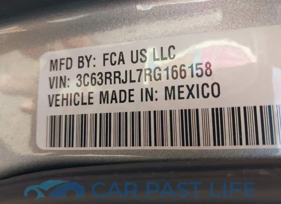 3C63RRJL7RG166158# 8