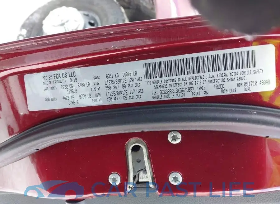 3C63RRRL3KG671897# 9