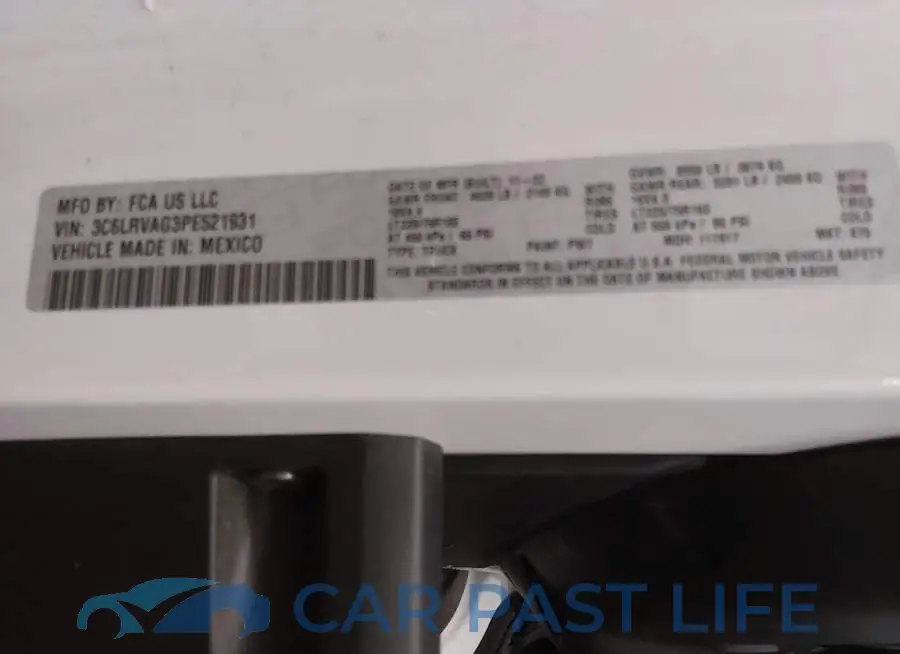 3C6LRVAG3PE521931# 9