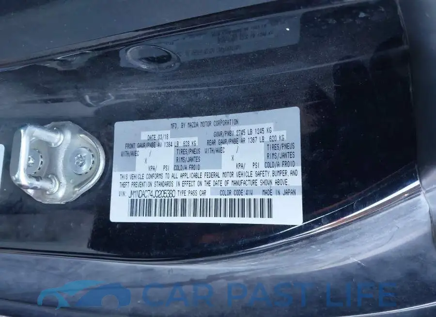 JM1NDAC74J0205380# 9