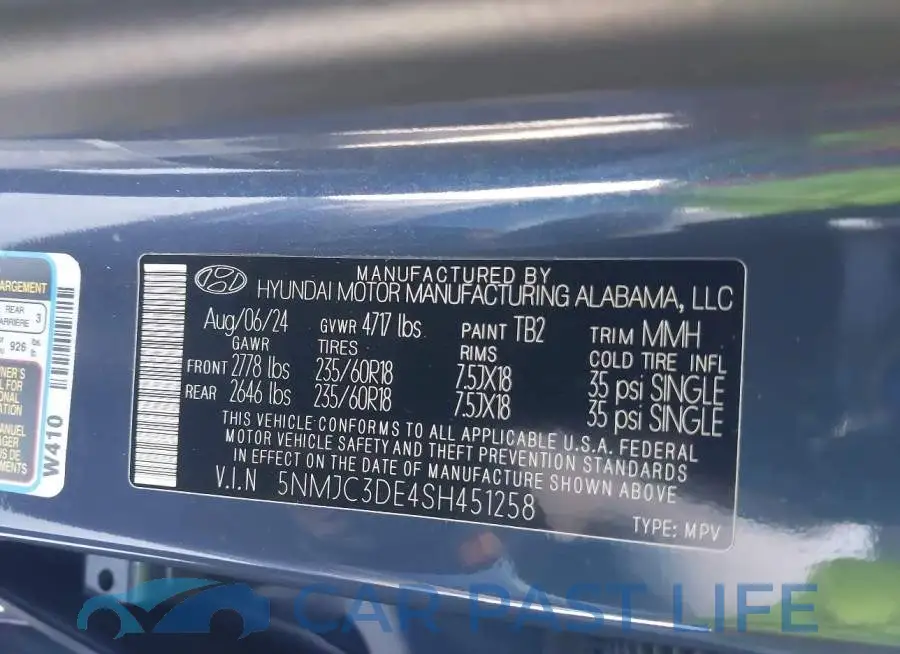 5NMJC3DE4SH451258# 9