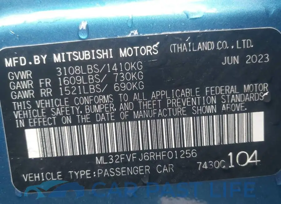 ML32FVFJ6RHF01256# 9