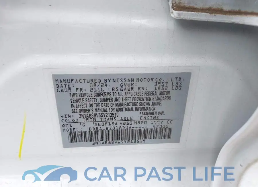3N1AB8BV6SY213519# 9