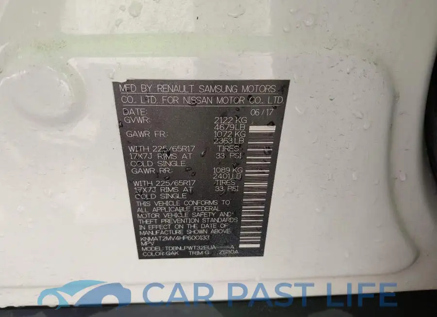 KNMAT2MV4HP600133# 9