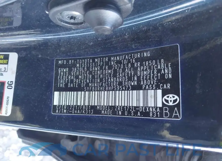 5YFBURHE8HP595473# 9