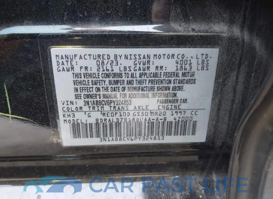 3N1AB8CV6PY324853# 9
