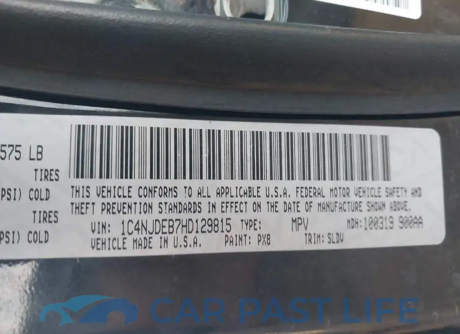 1C4NJDEB7HD129815# 9