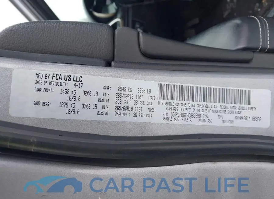1C4RJFBG6HC862098# 9