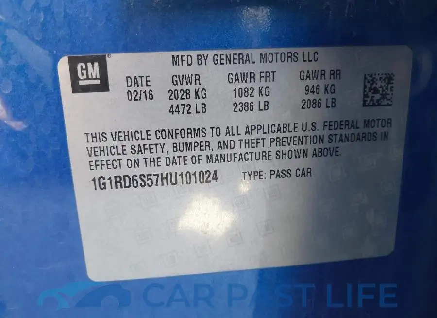 1G1RD6S57HU101024# 9