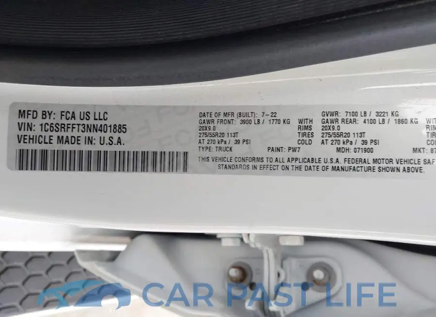 1C6SRFFT3NN401885# 9