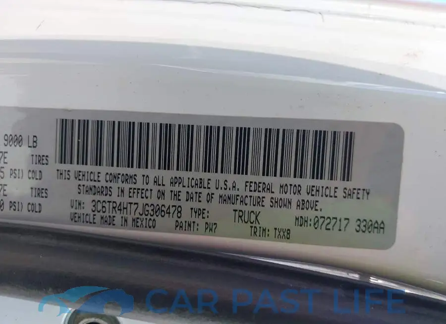 3C6TR4HT7JG306478# 9