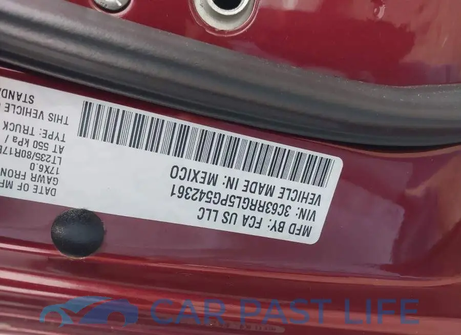 3C63RRGL5PG542361# 8