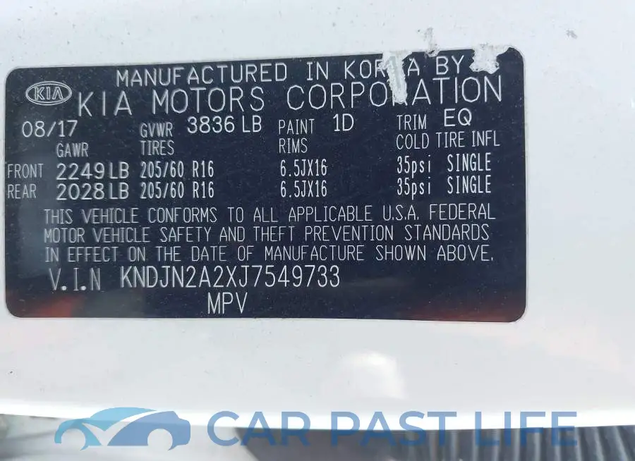 KNDJN2A2XJ7549733# 9