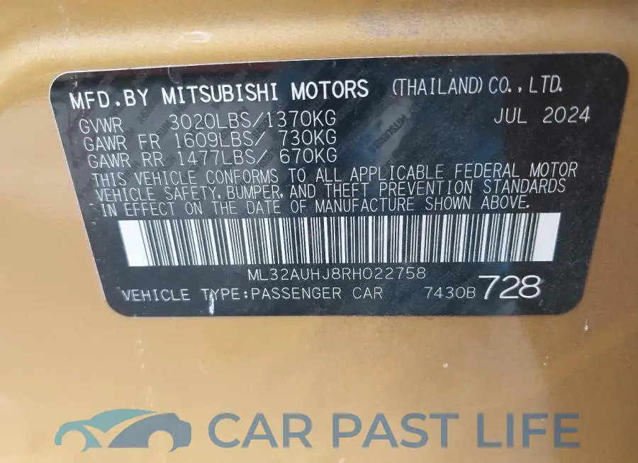 ML32AUHJ8RH022758# 9