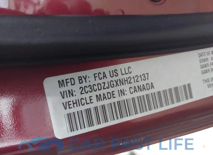 2C3CDZJGXNH212137# 9