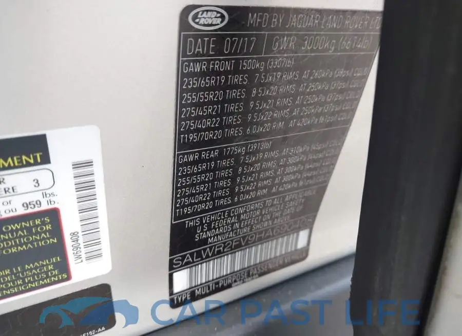 SALWR2FV9HA690408# 9