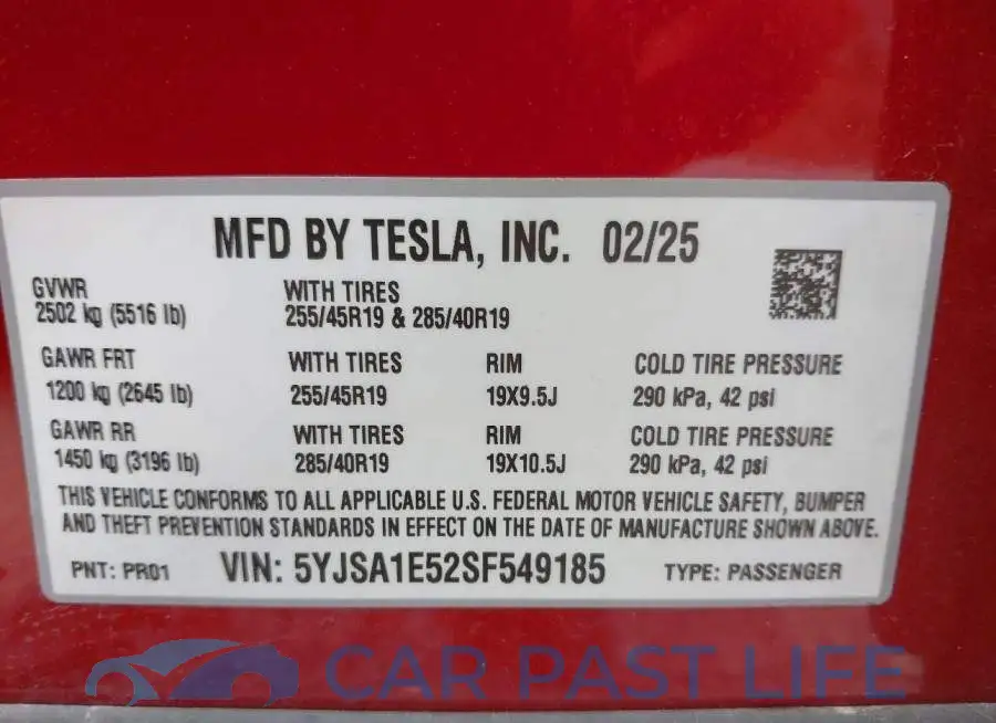 5YJSA1E52SF549185# 9