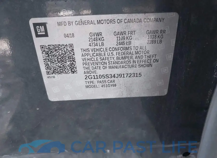 2G1105S34J9172315# 9