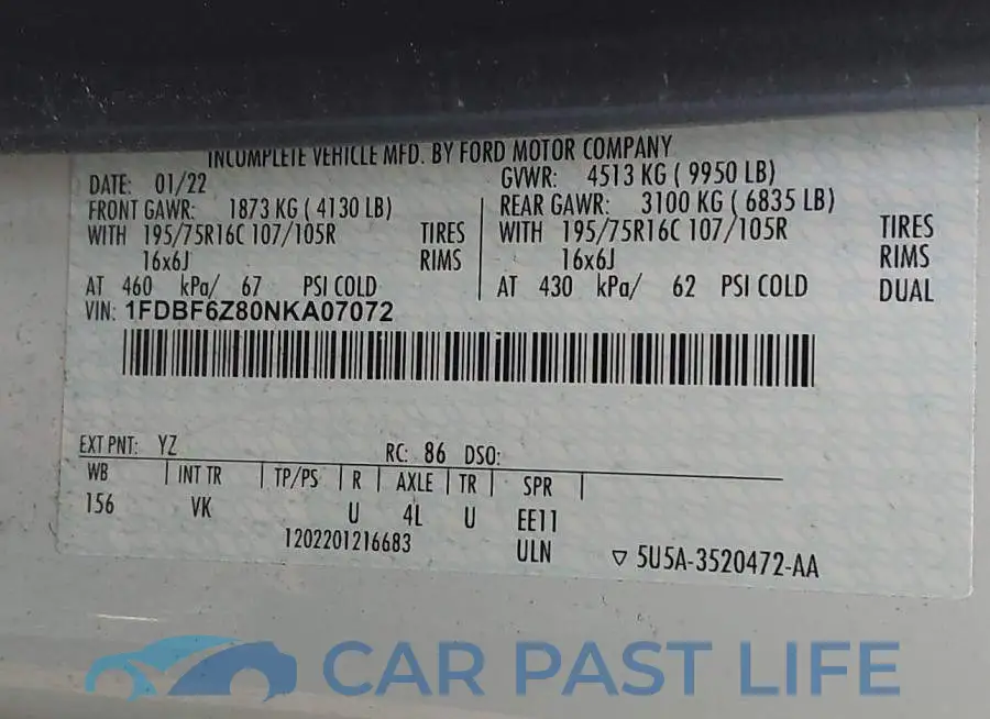 1FDBF6Z80NKA07072# 9