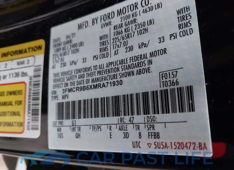 3FMCR9B6XMRA71930# 9