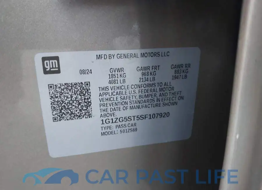 1G1ZG5ST5SF107920# 9