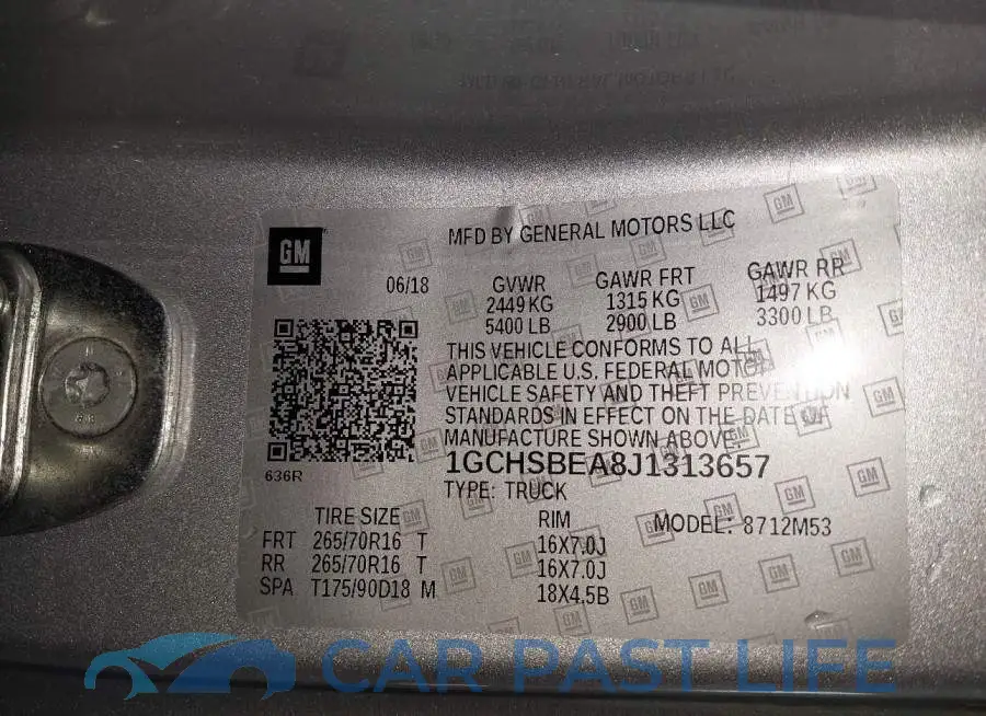 1GCHSBEA8J1313657# 9