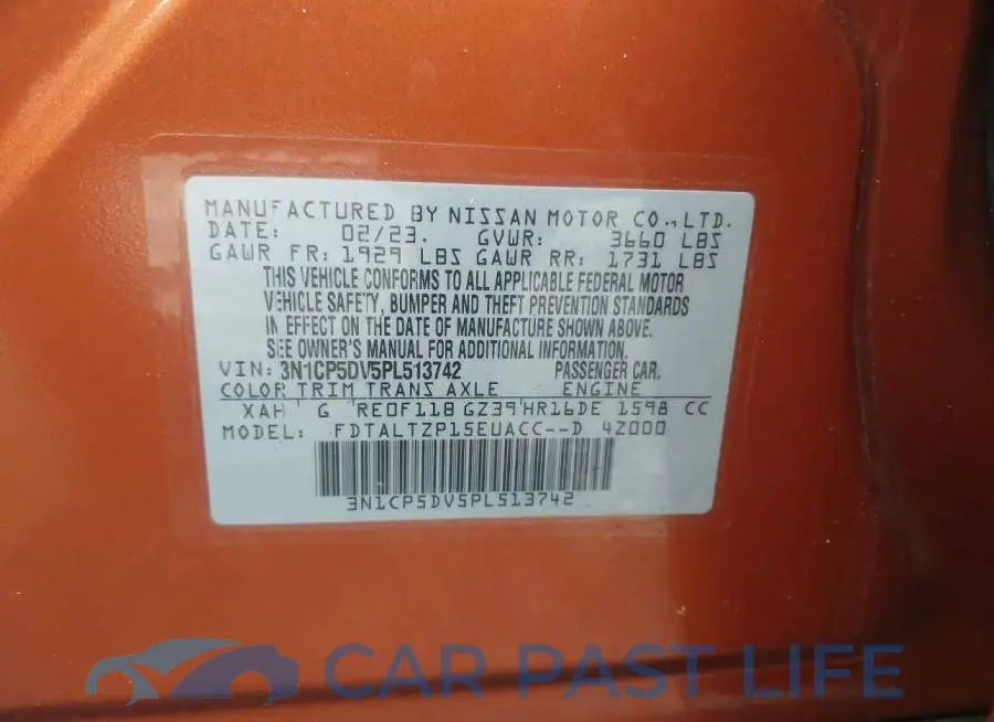 3N1CP5DV5PL513742# 9
